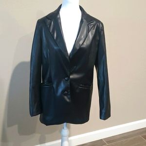 Leather-like Blazer